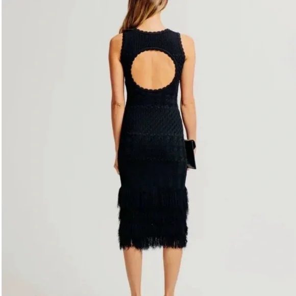 Ronny Kobo Collection Black Midi Dress - Picture 2 of 2